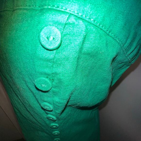 Forever 21 juniors' L square neckline button accent front stretch mini dress - Picture 7 of 9